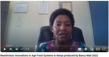 ResourcePlan Ltd 2022 -Masterclass Innovations in Agrifood Systems - By Prof Bancy Mati